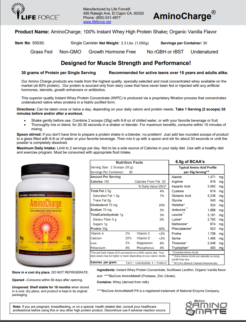 AminoChargeFACTSHEET