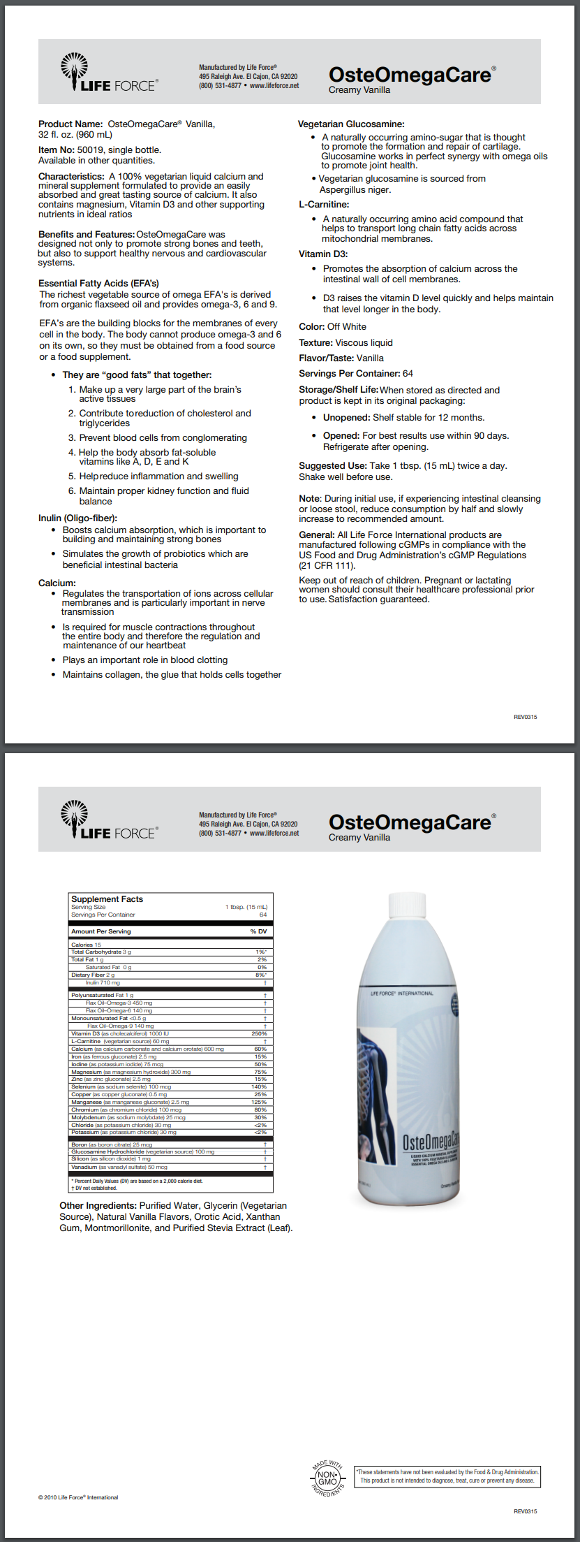 OsteoMegaCare Product Details